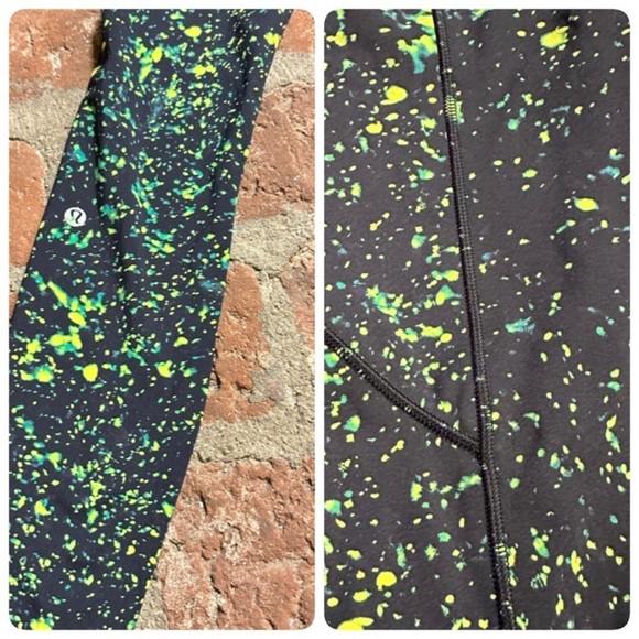 Lululemon Size 4 Base Pace HR Tight 25” Sparks Fly Multi SXFY Nulux Pant Run - Picture 7 of 14